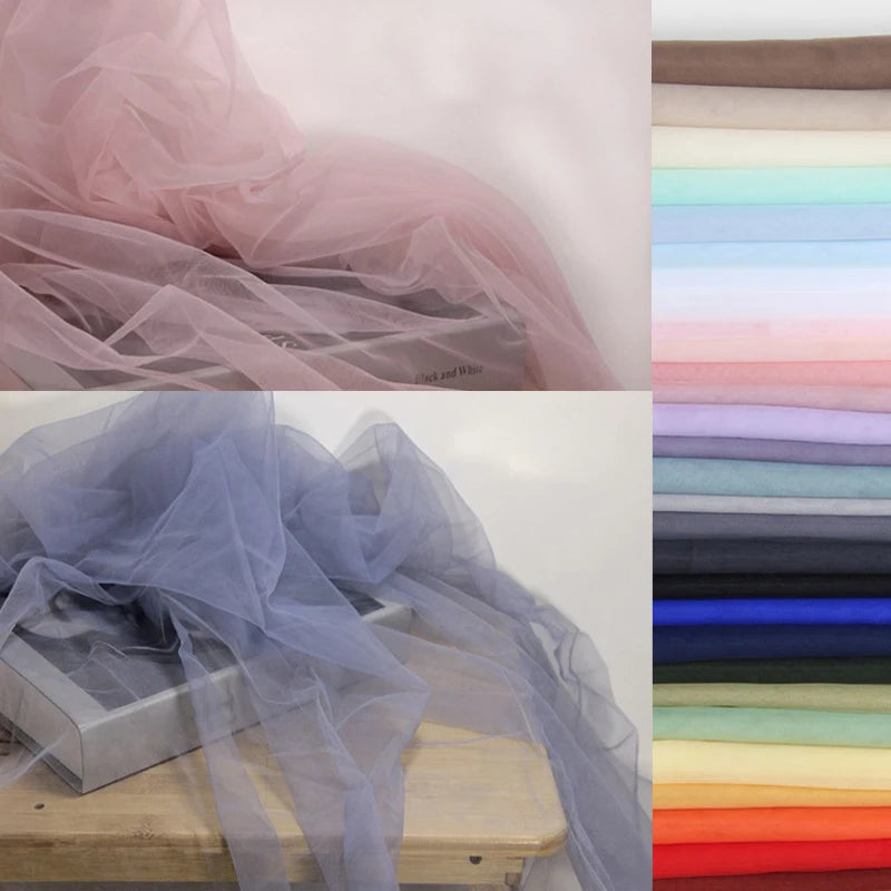 Light gauze fog mesh fabric for background