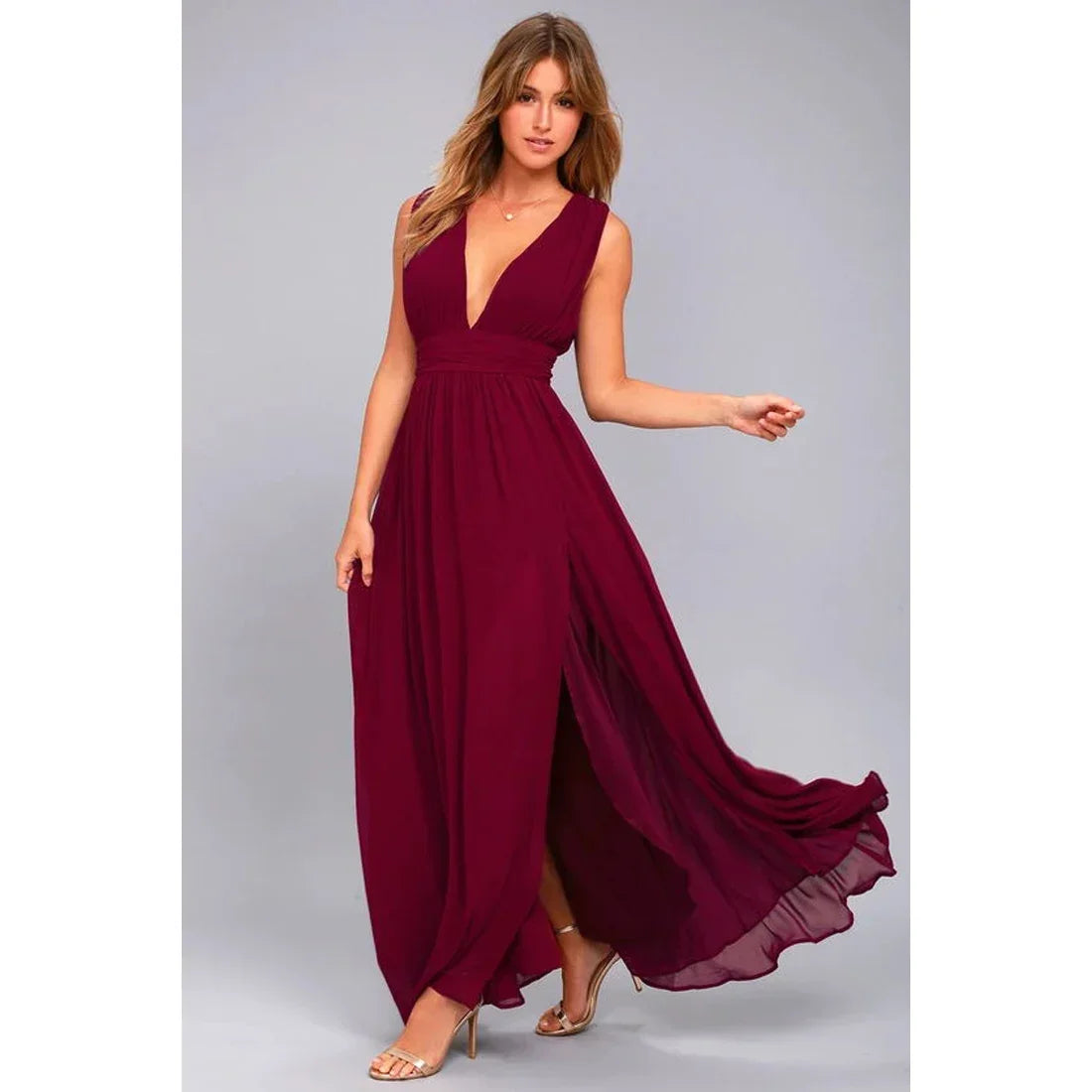 Siline Backless Maxi Summer Dress