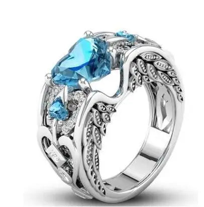 Elis heart Zircon ring