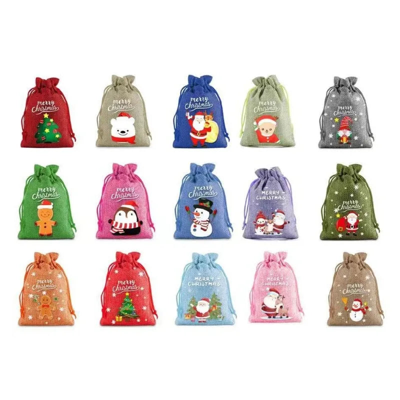 Merry Christmas Wholesale Bags 10pcs
