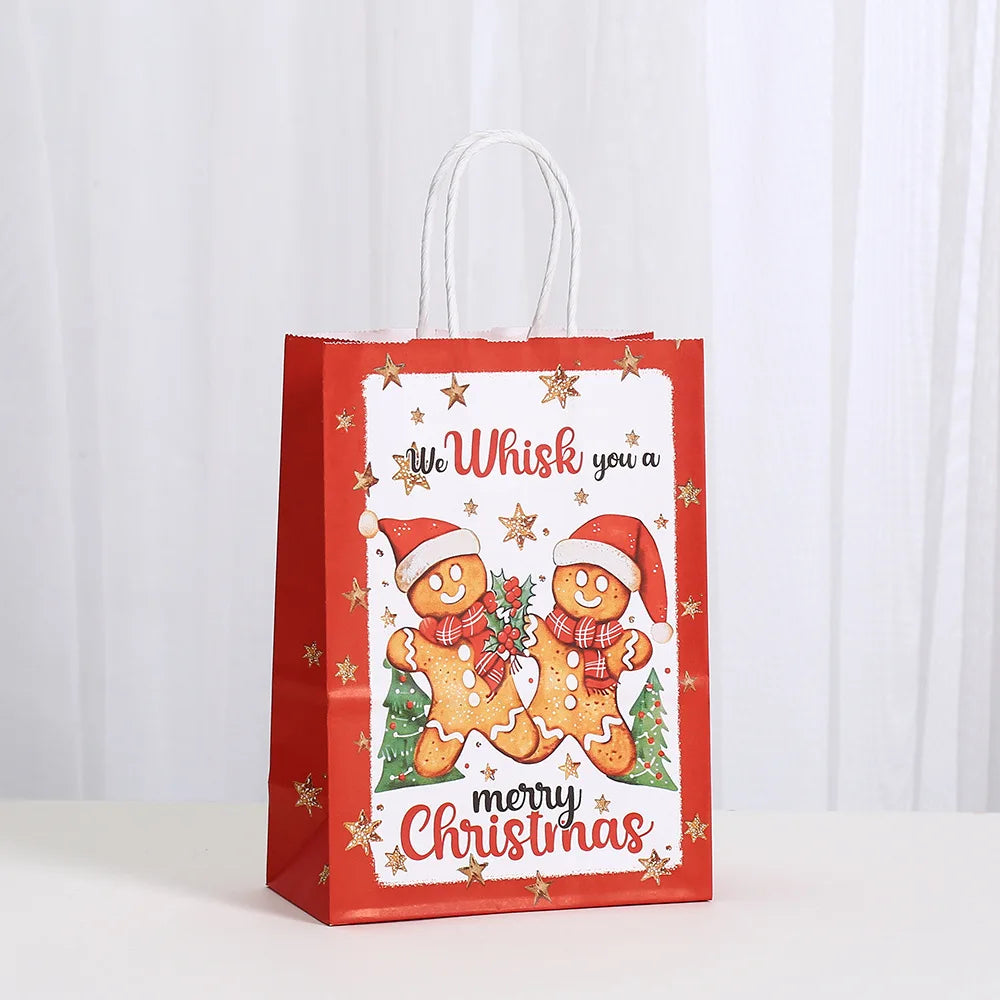 6pcs Creative Xmas Paper Bags