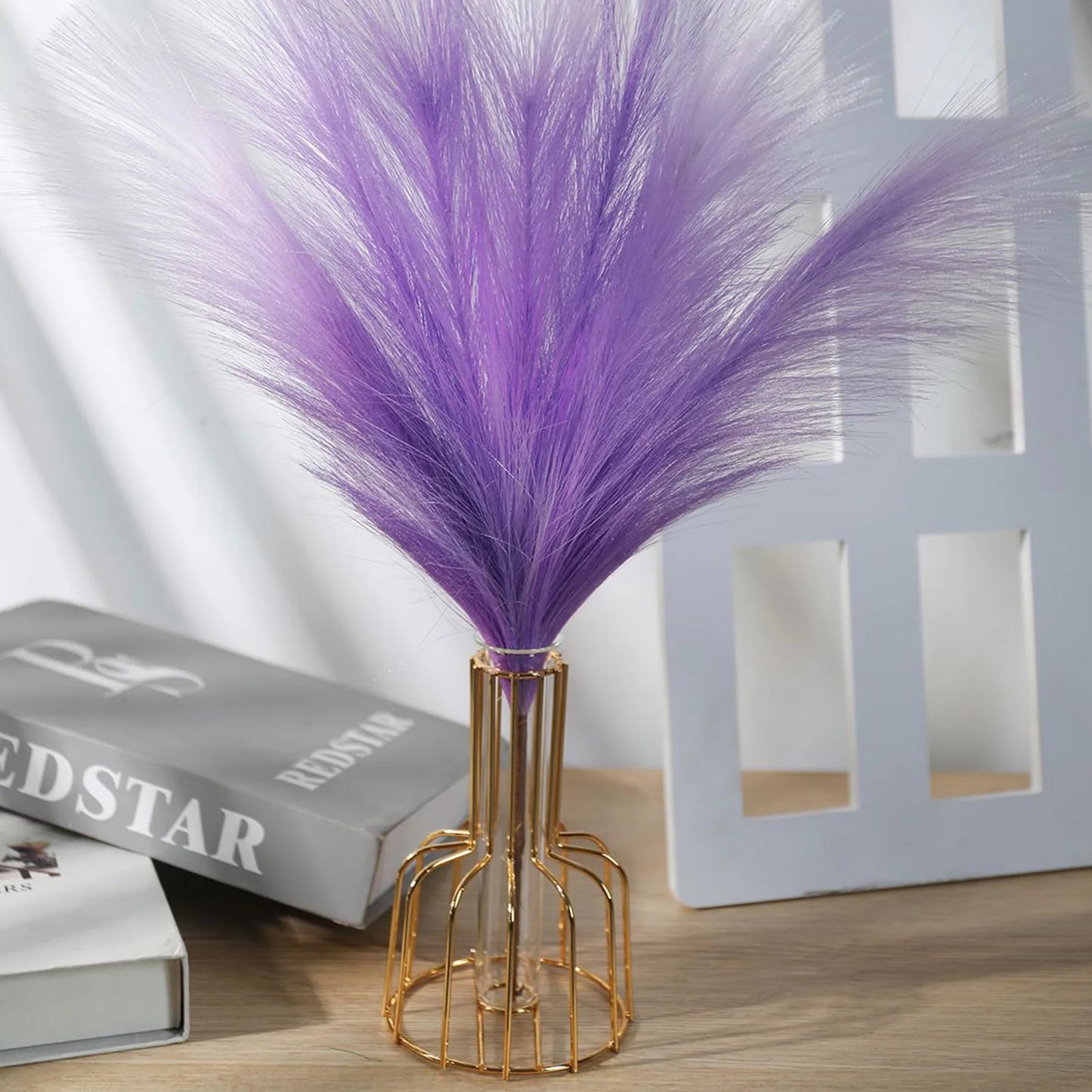 Pampas grass Vase decor 6PC