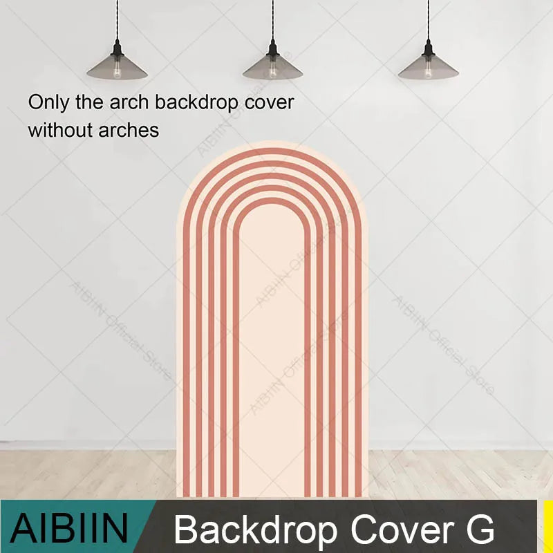 Arch backdrop cover fabric