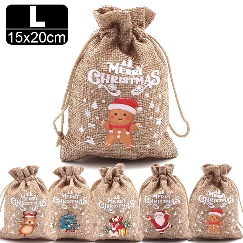 30/1pcs Snowman Candy Packaging Bags