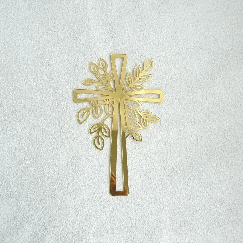 Baptism Cross cake Topper