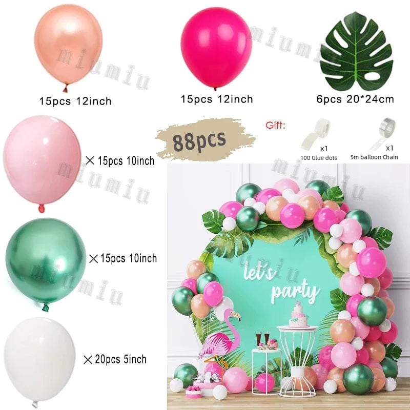 Jungle Safari Green Balloon Arch Kit