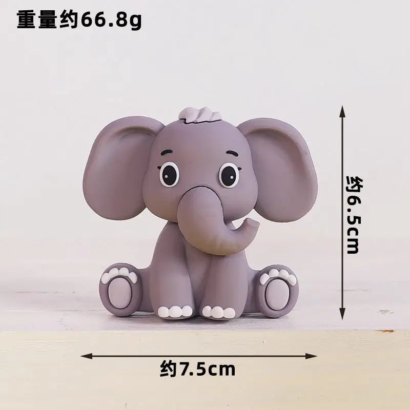 Jungle Safari Animal Cake Topper Set