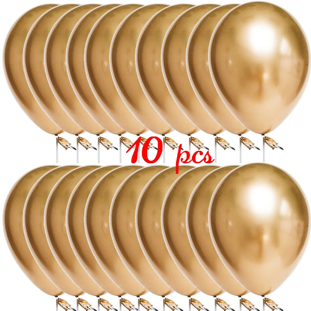 10/20PCS Star Confetti Latex Balloons