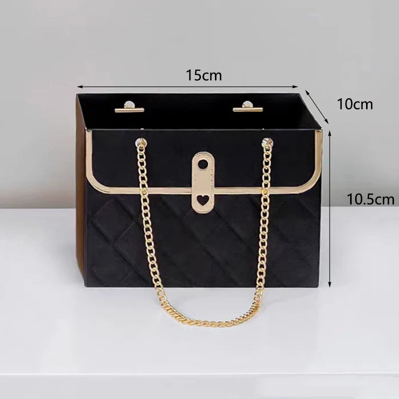 Flower tote bag portable