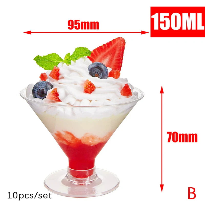 Mini disposable plastic cups 5/10pc