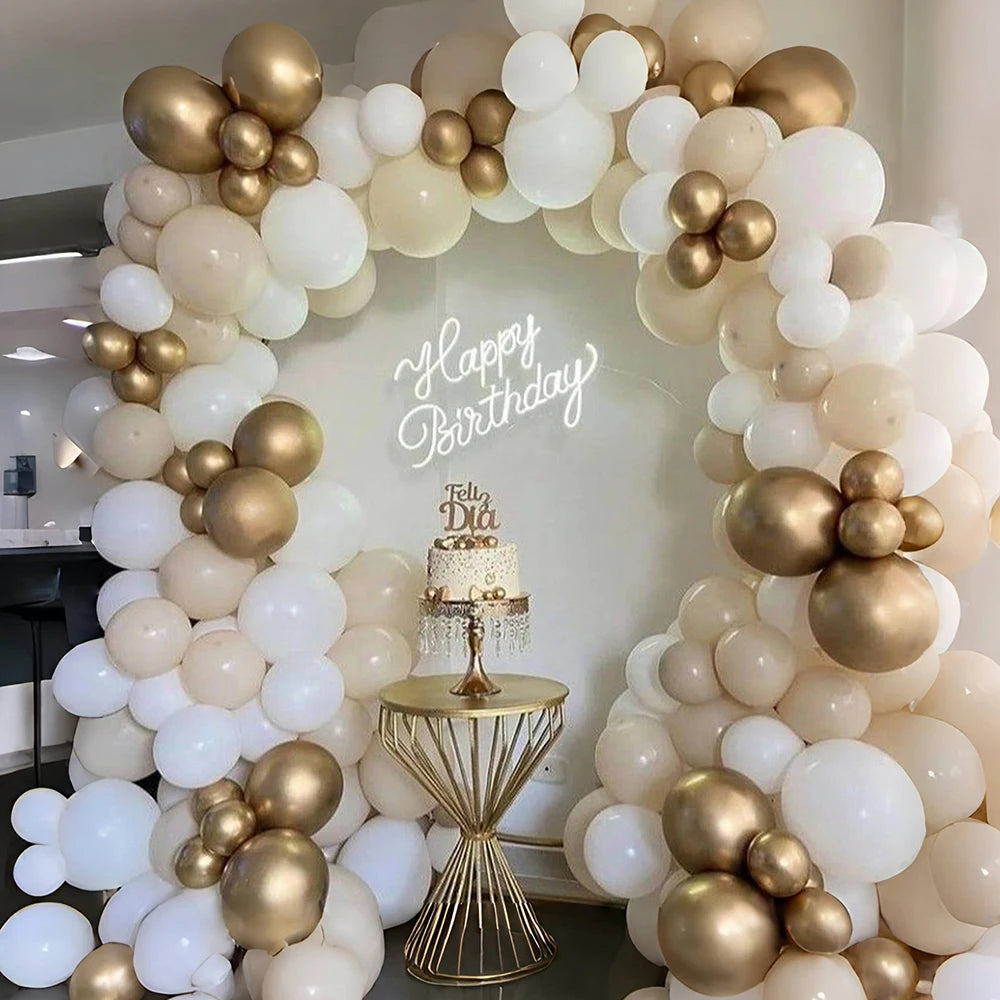 Platinum balloon arch set