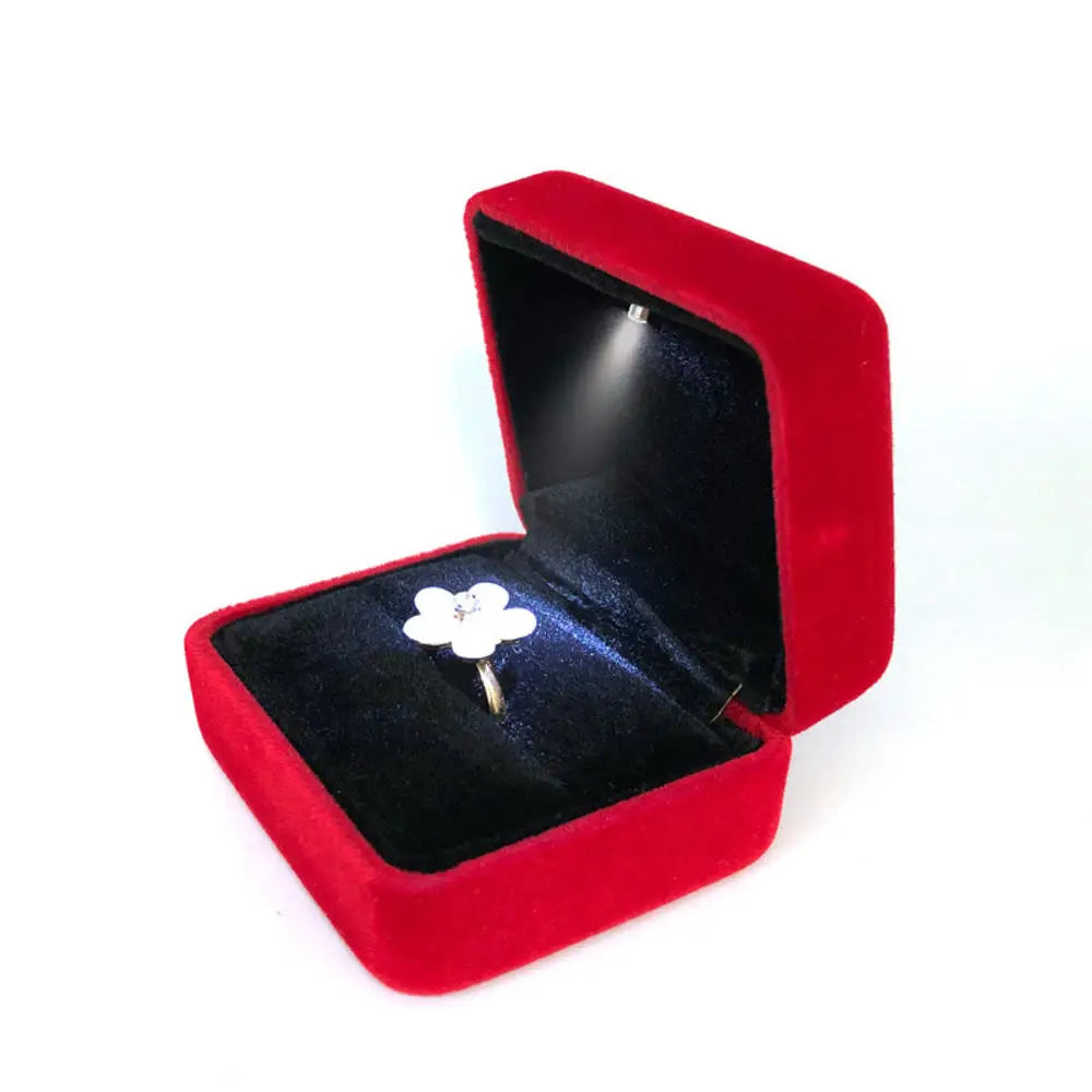 Luxury LED jewelry ring box 1 Pcs