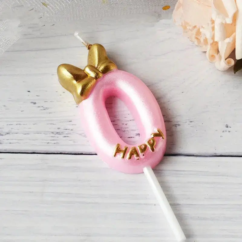 Mickey pink candle