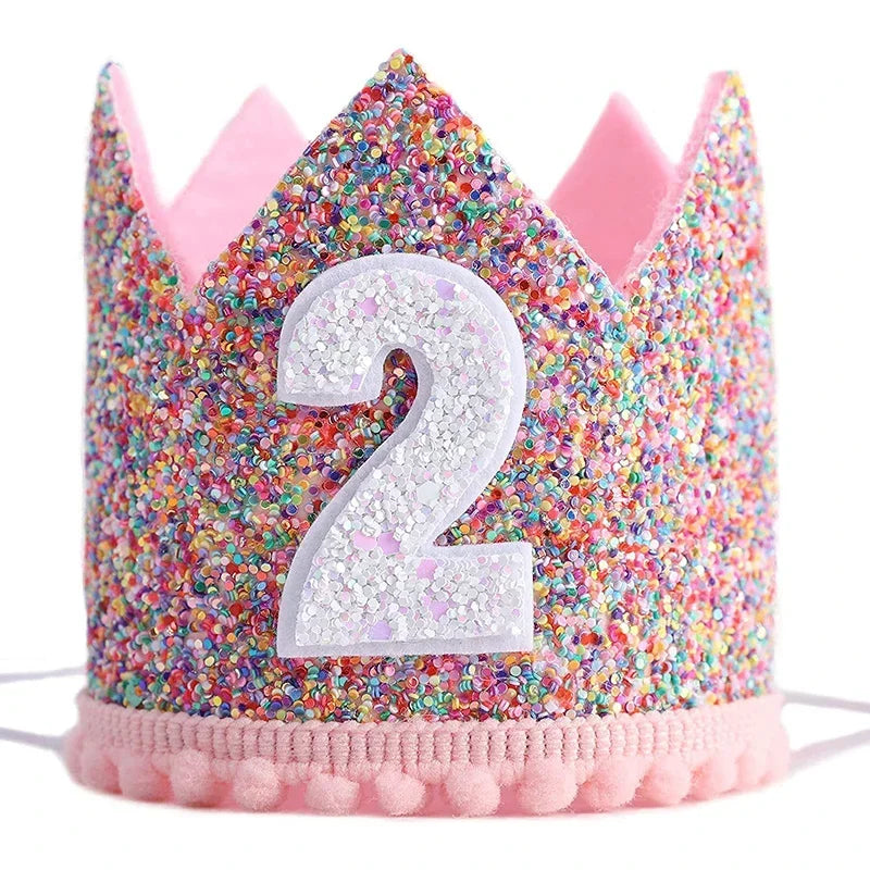 1/2 1 2 3 4 5 6 Year Old hat mini crown