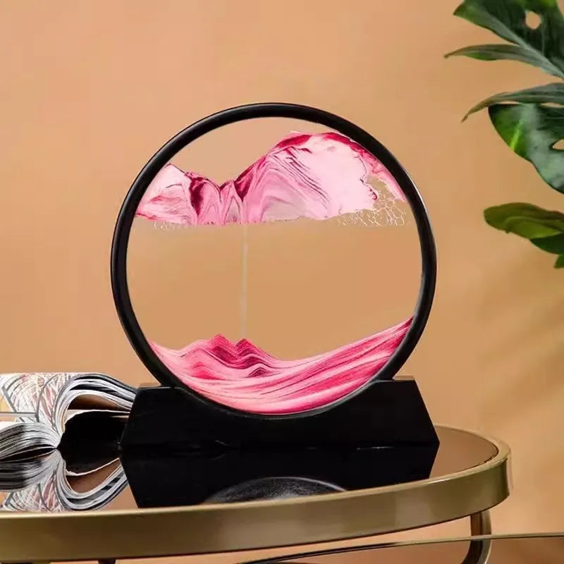 3D Quicksand hourglass moving art picture