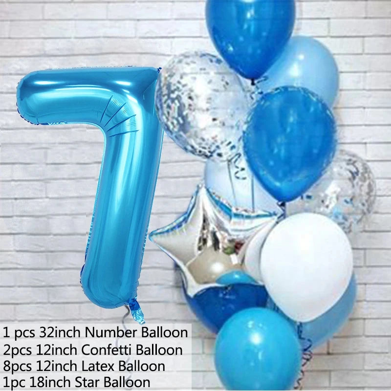 Balloons Number set / 12Pcs