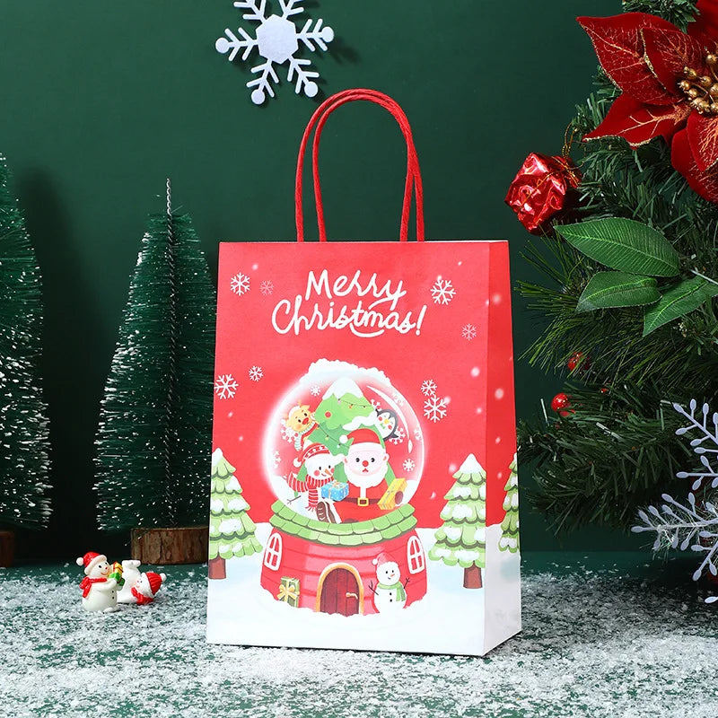 20 pcs Cute Santa Gift Box Bag