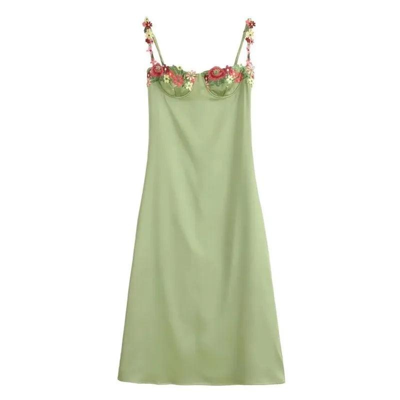 Juli Lace Satin Dress