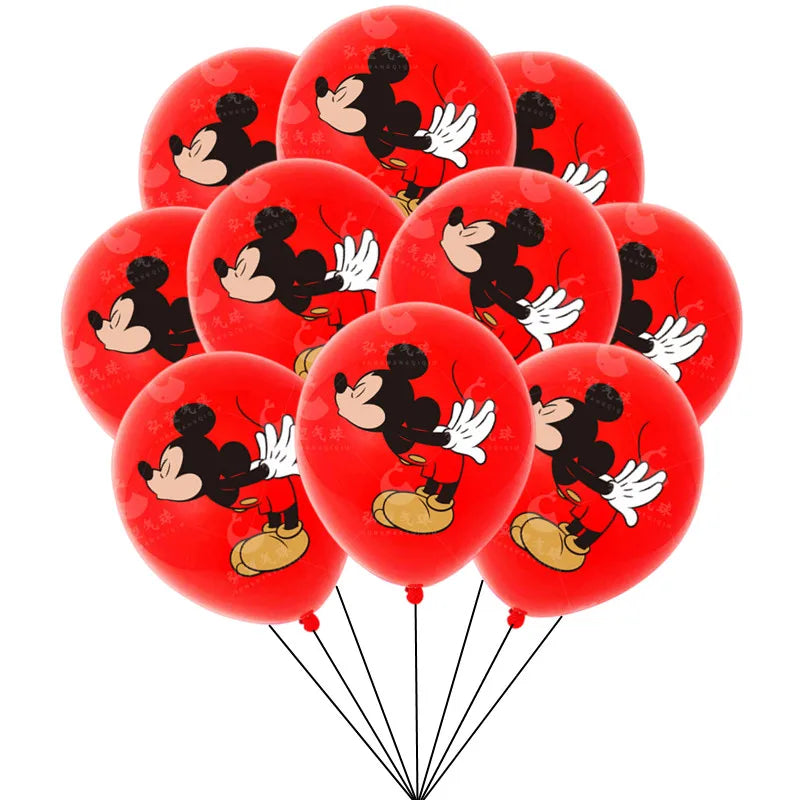 10/30PCS Minnie Mouse 12in Latex Balloons
