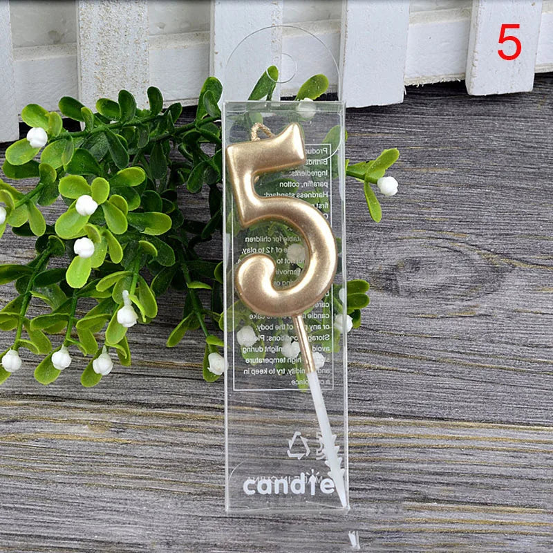 1Pcs number cake topper candles