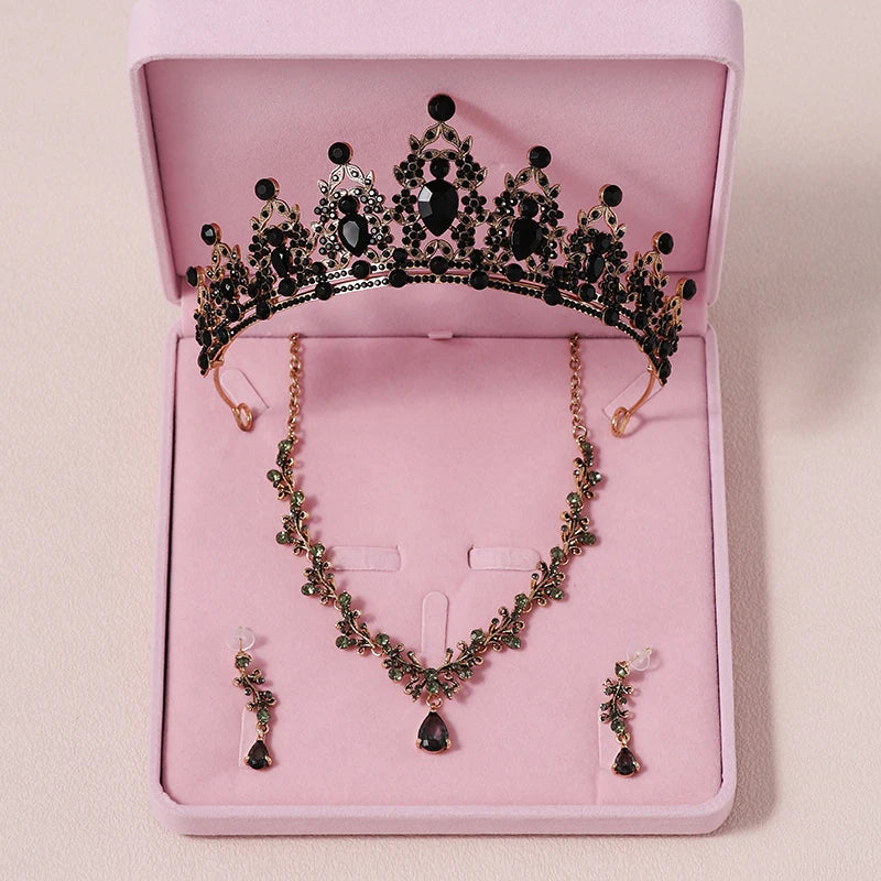 Zitania bridal pink-colour lady crown