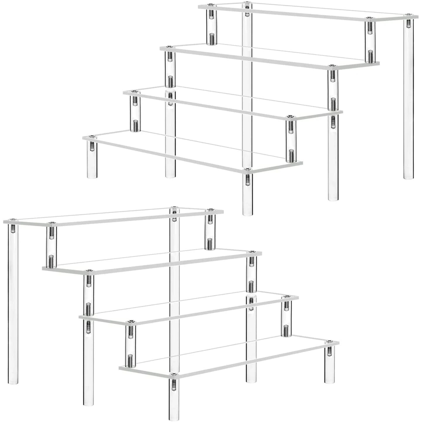 1-5 Tier Clear Acrylic Display Stand