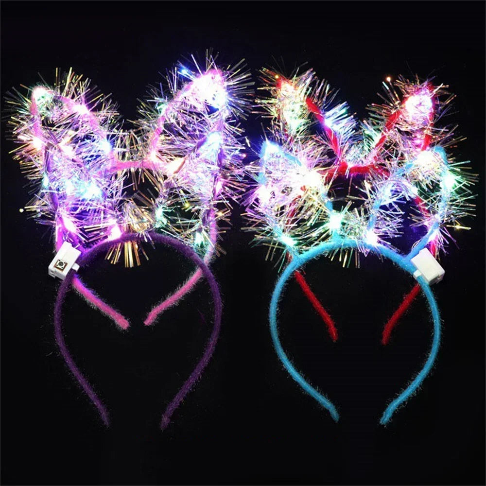 LED Light-up Bow Headba 5/1pcs