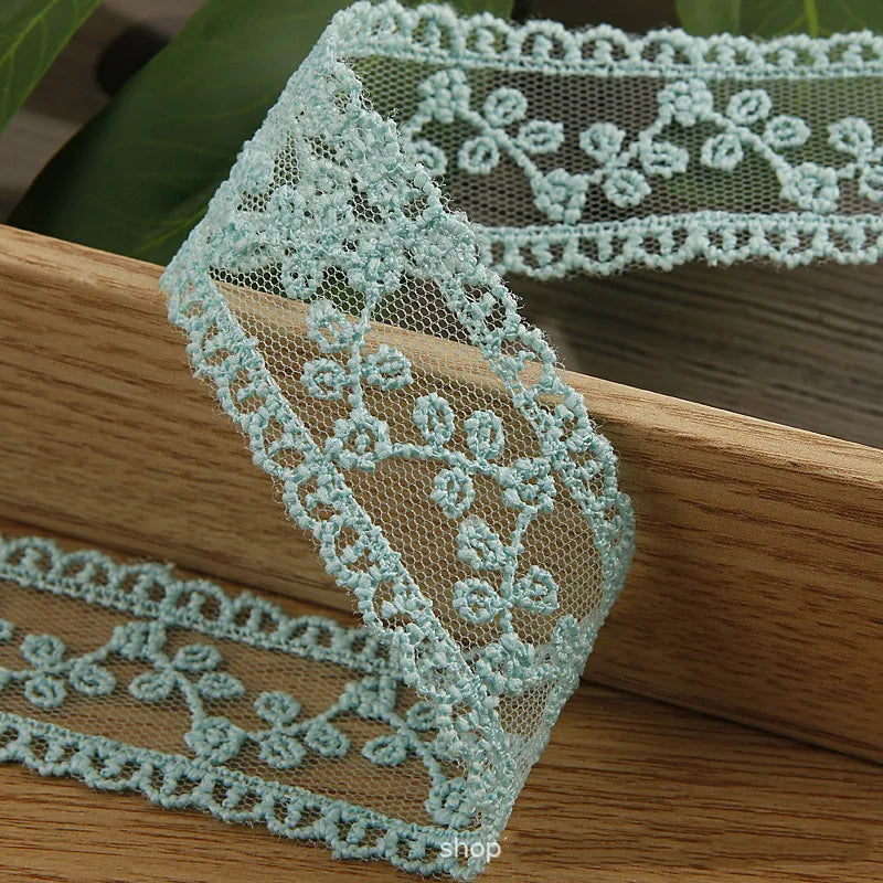 Embroidery lace ribbon 2Yard/Lot 35mm