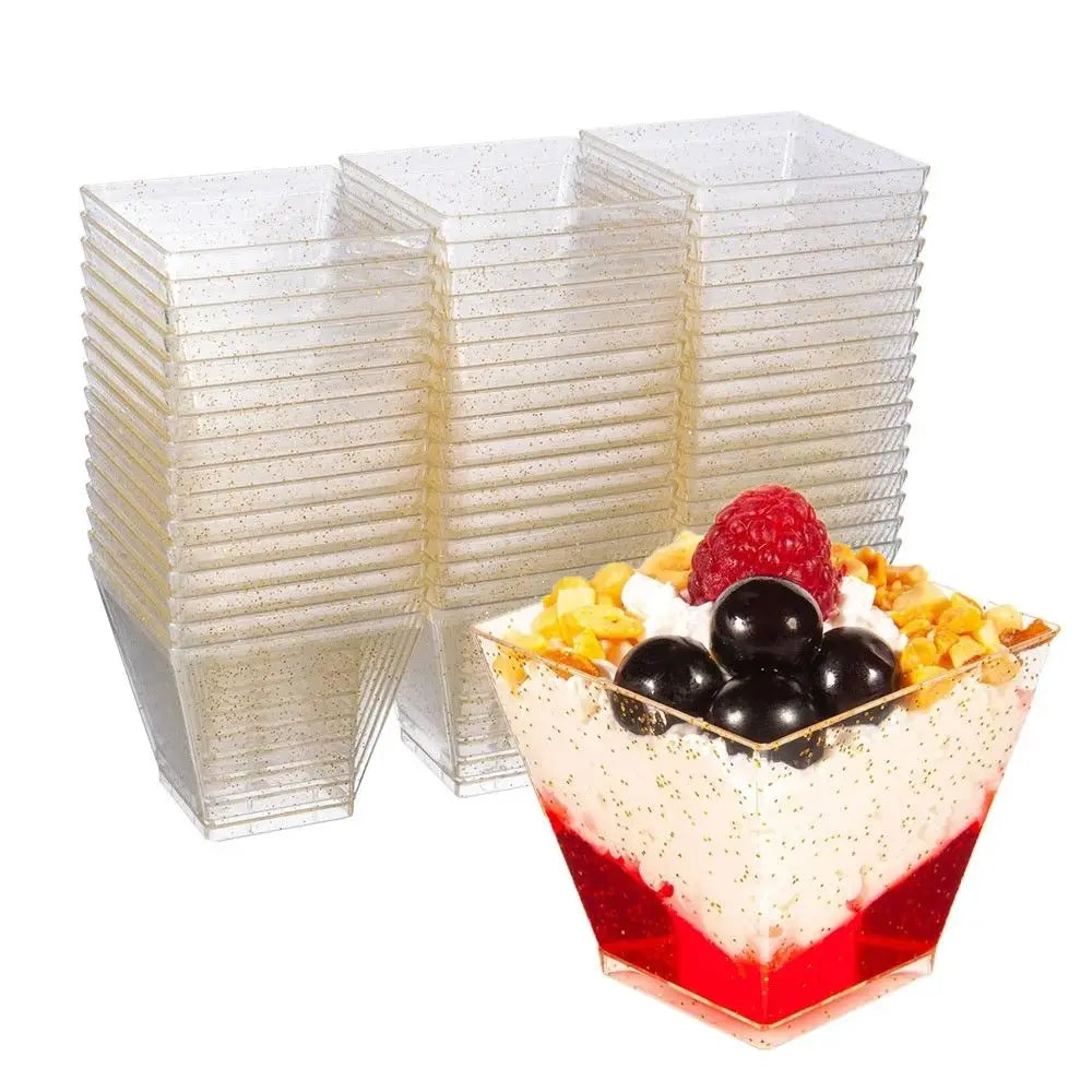 Plastic dessert cup 10/30/50pcs 50/60/90ML