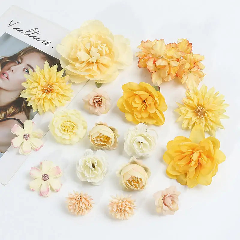 Rose set Peony for bouquets and decorations