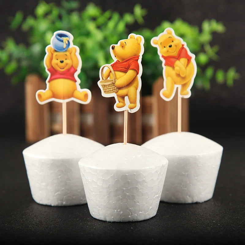 Caraktar cake decorations include cake topper