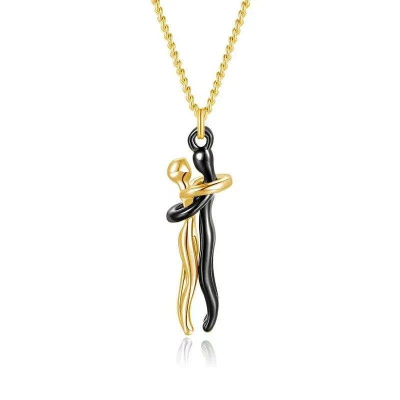 Hugging chain for lovers necklace