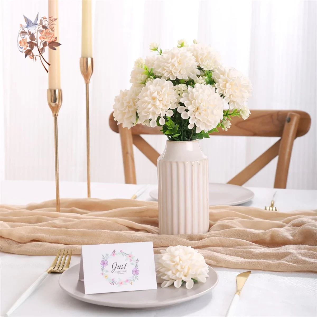 Dahlia Daisy flowers with stem 25Pcs for decoration