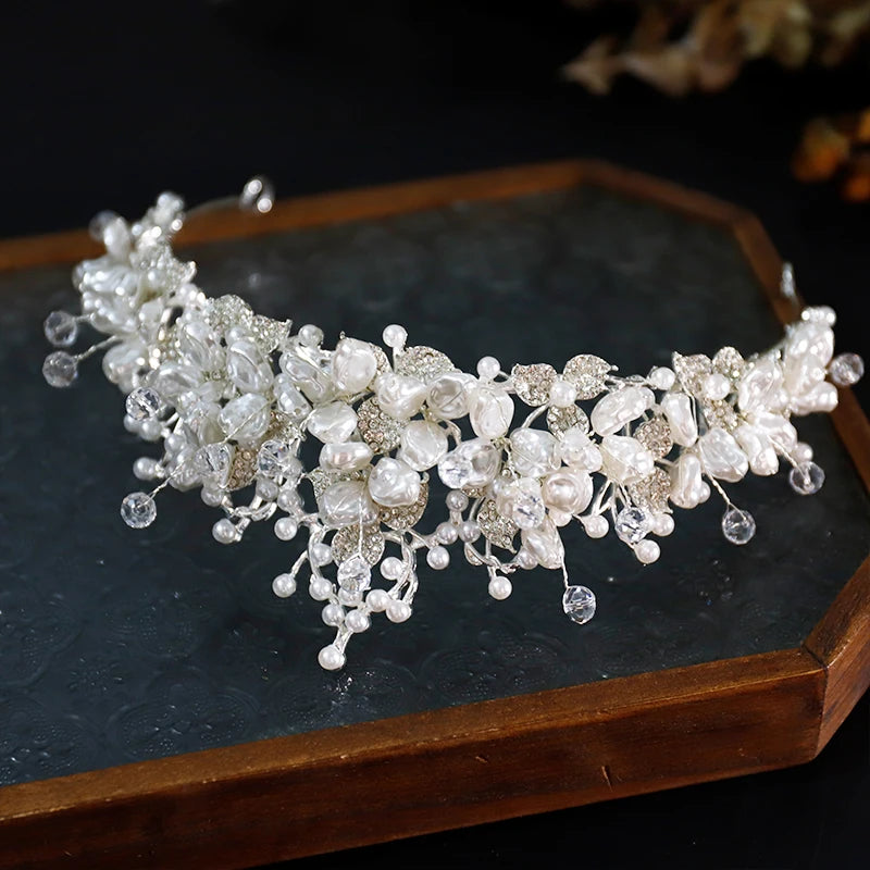 Beading crystal wedding crown