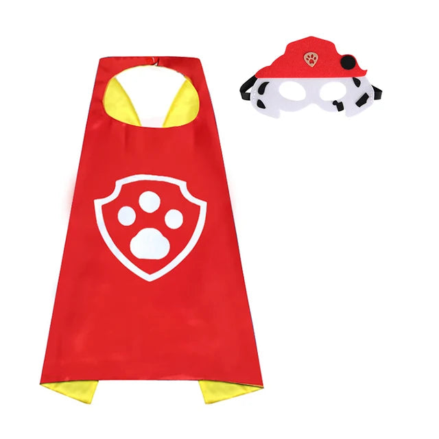 Paw Patrol Mask Cloak Cape Cosplay