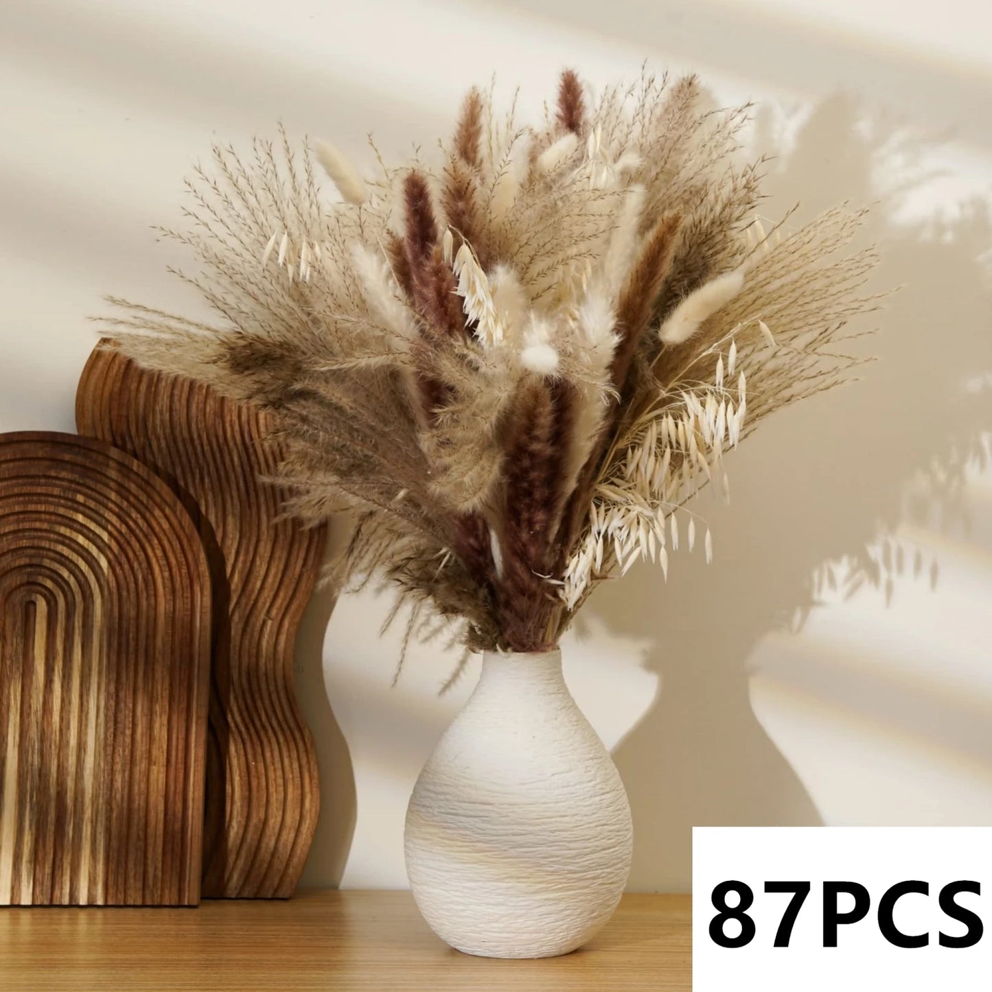 Natural Pampas Grass Dried Flower Bouquet