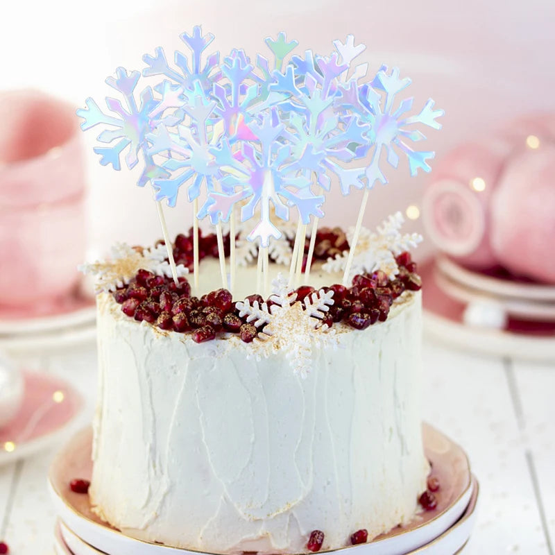 Ice Snowflake cake Topper