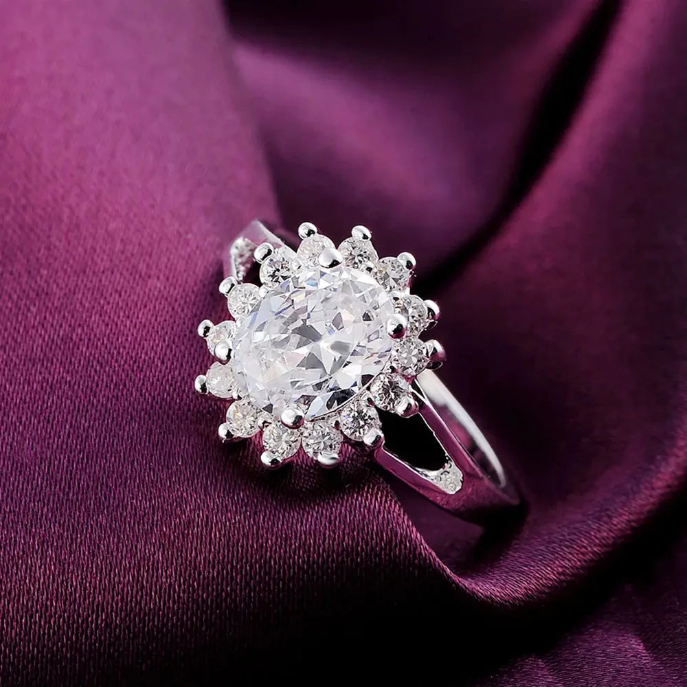 Sourina ring crystal flower
