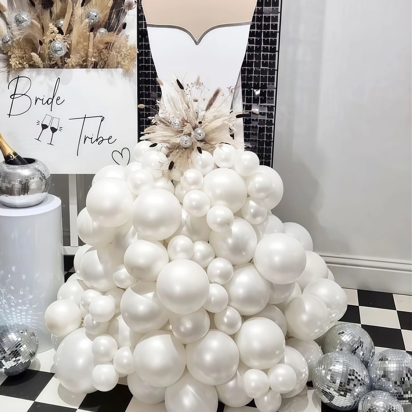 Pearl white,balloon arch Kit