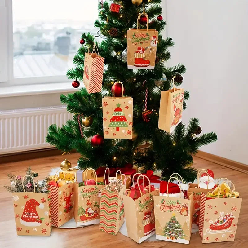 Christmas Gift & Treat Bags – 8/12pcs