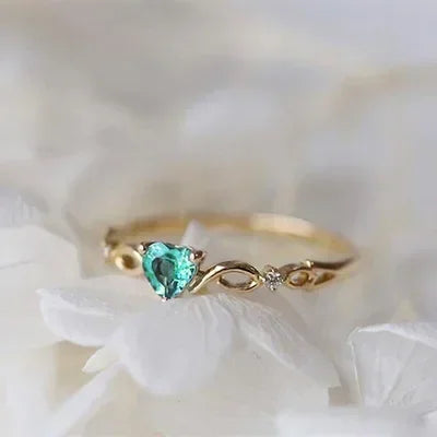 Zaitina green Zirconia crystal ring
