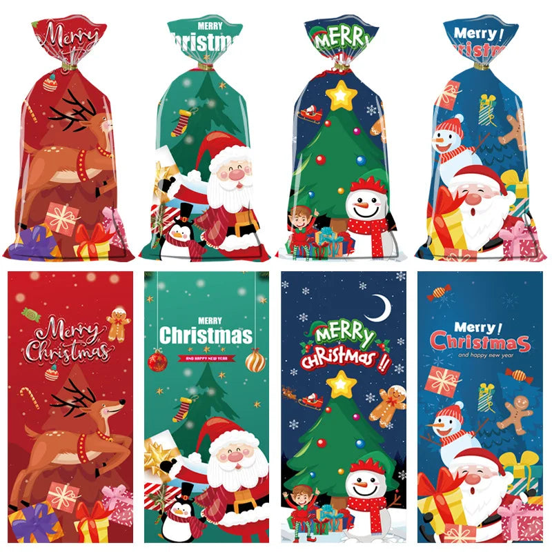50pcs Christmas Candy Bags