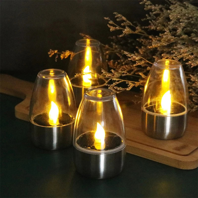 Outdoor LED Solar Candle Lamp