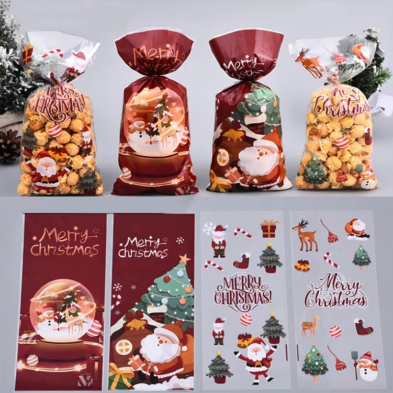 50pcs Christmas Candy Bags