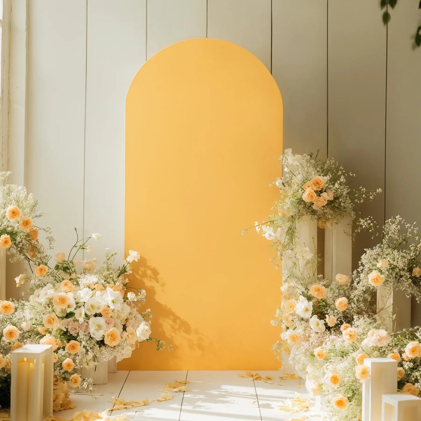 Double sided arch backdrop cover sage