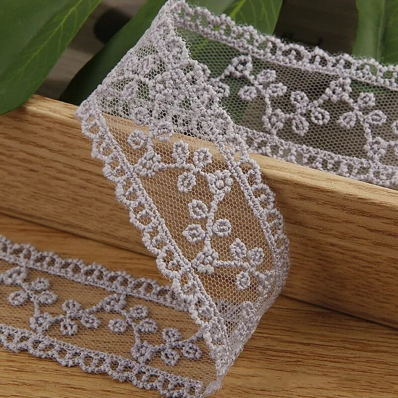 Embroidery lace ribbon 2Yard/Lot 35mm