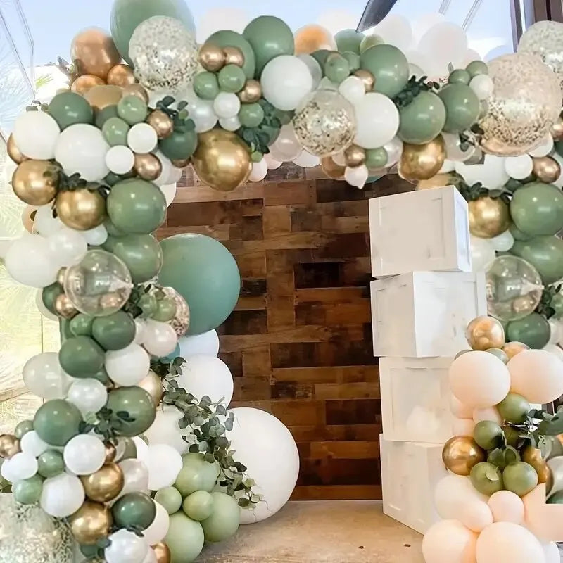 Sage Green Balloon Wreath set / 139pcs