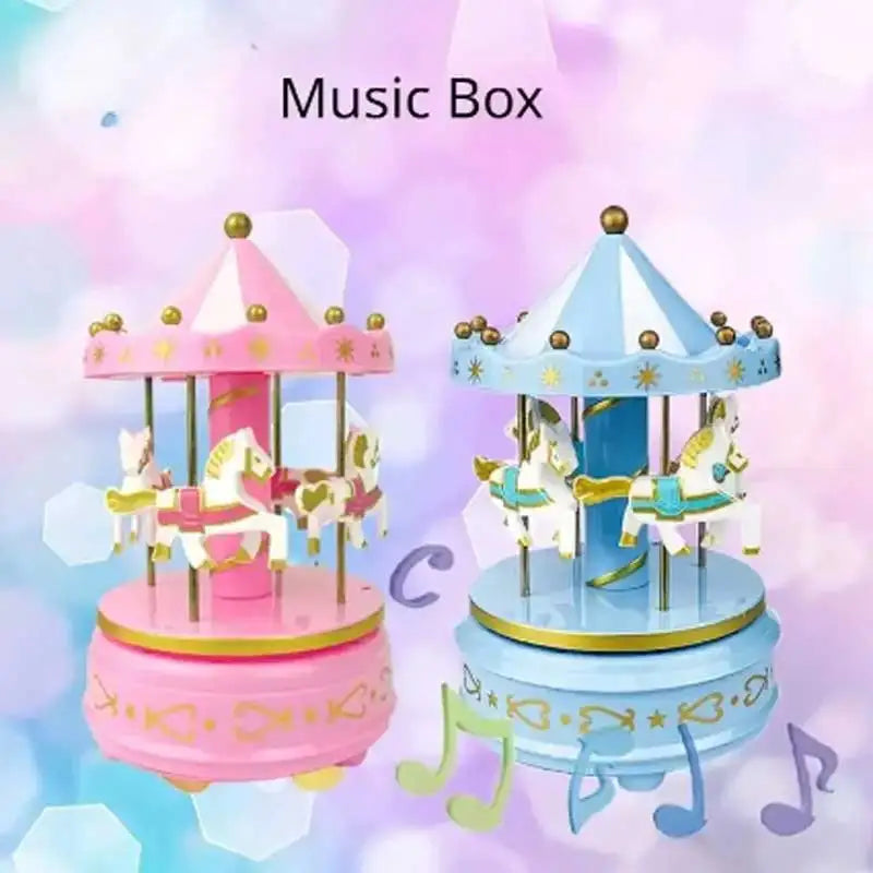 Music box 4 Horses rotate 1pc