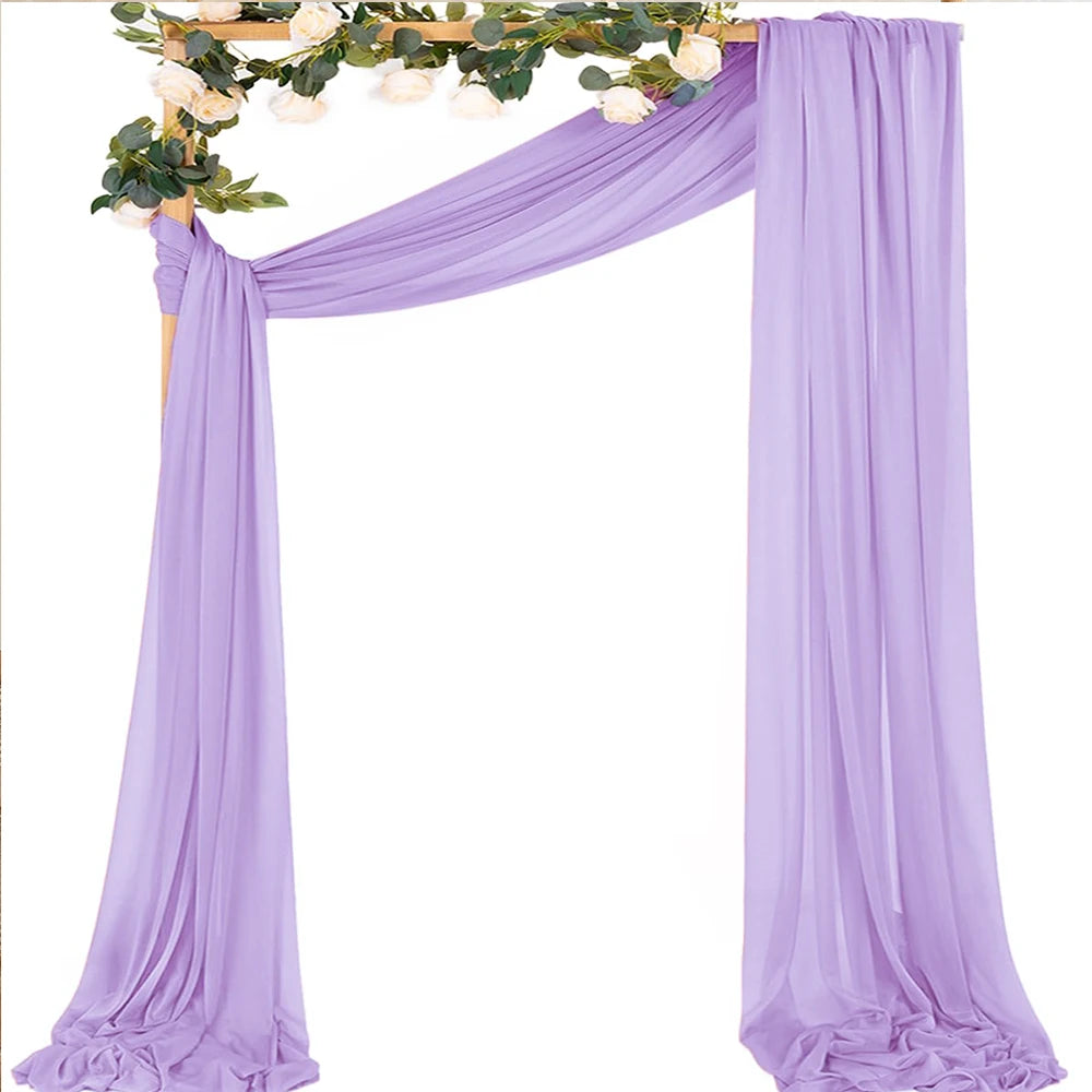 Chiffon Fabric Drapes for Wedding Arch 6/10M
