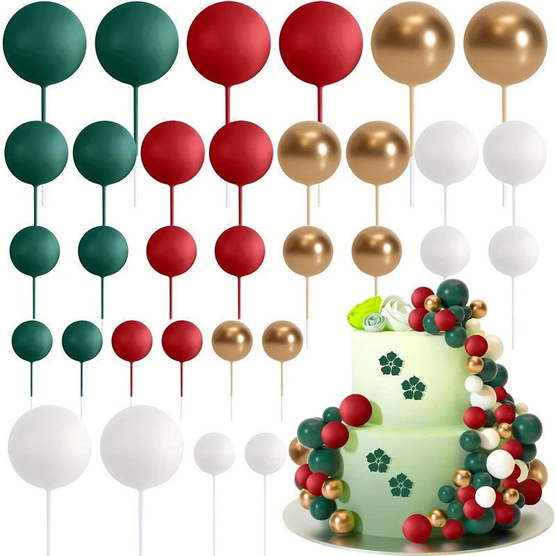 20Pcs Gold & Silver ball decoration